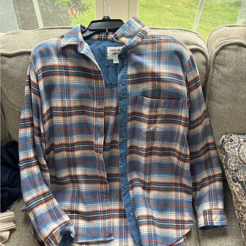 American Eagle Blue flannel